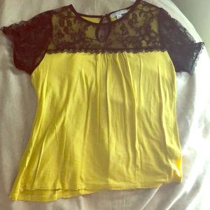 Black Lace, Yellow Blouse
